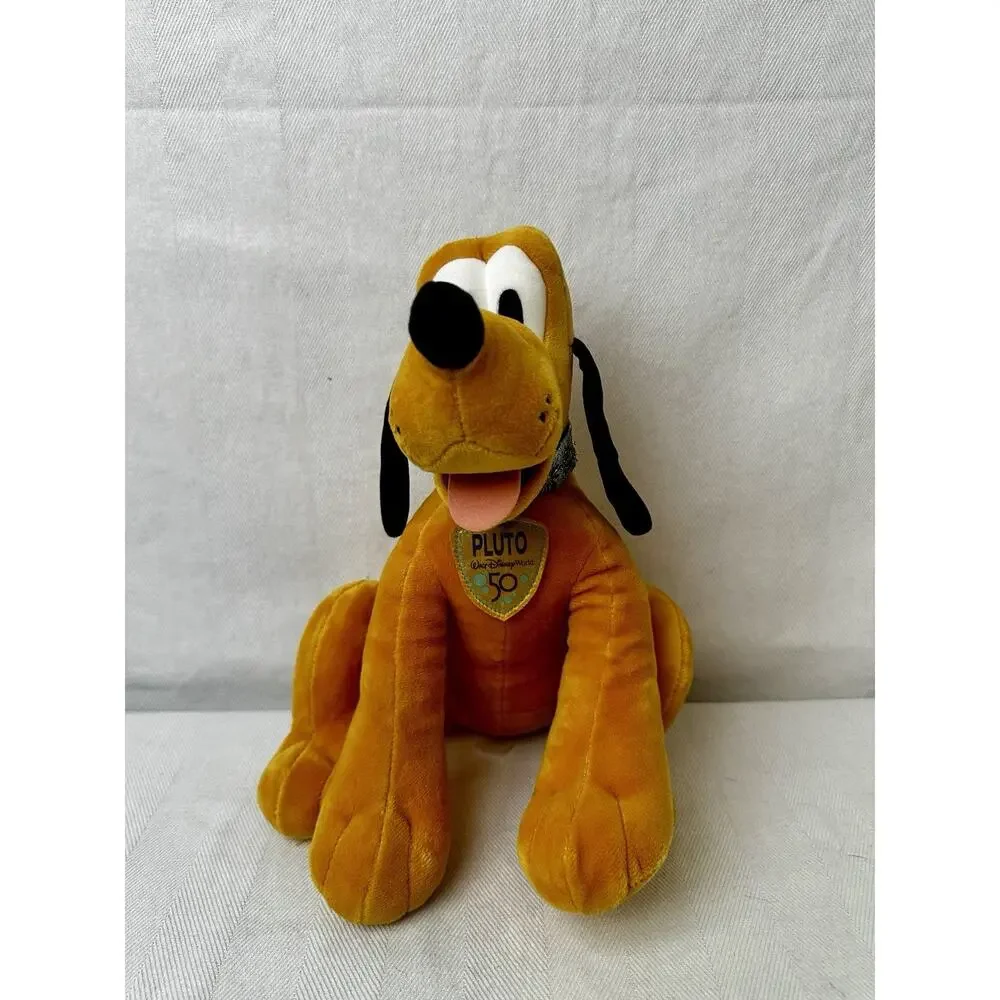Walt Disney World 50th Anniversary Pluto Plush Collectable Stuffed Animal 12